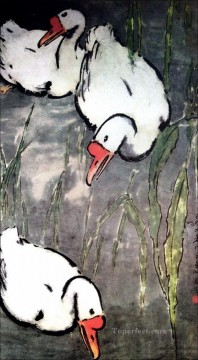  goose Works - Xu Beihong goose 2 old China ink